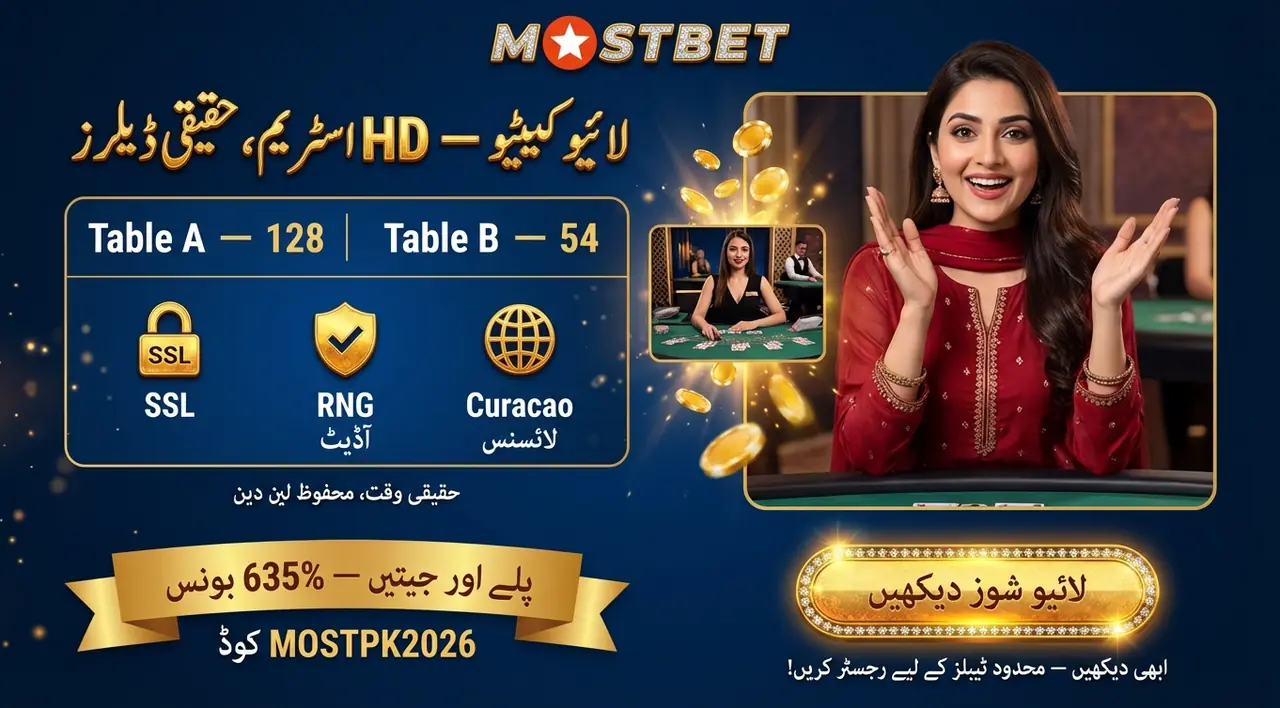 Mostbet Live Casino Atmosphere and Pace